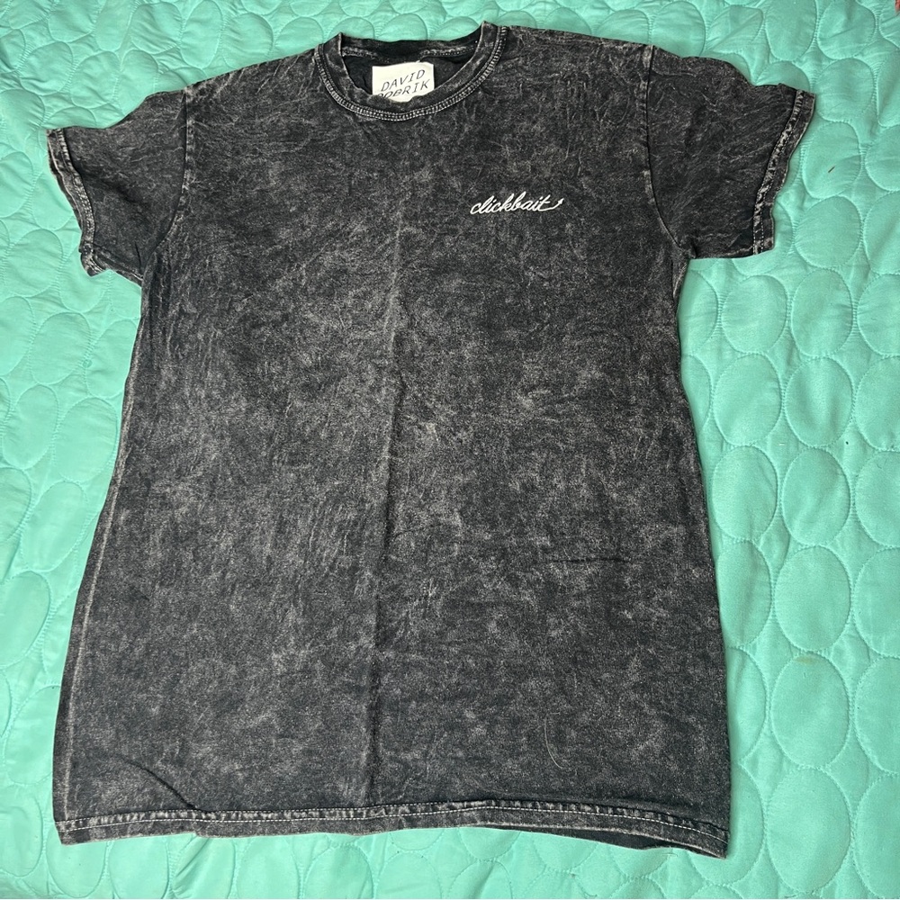 David Dobrik by Fanjoy.co Clickbait Mr Beast Gray Tee Size Small